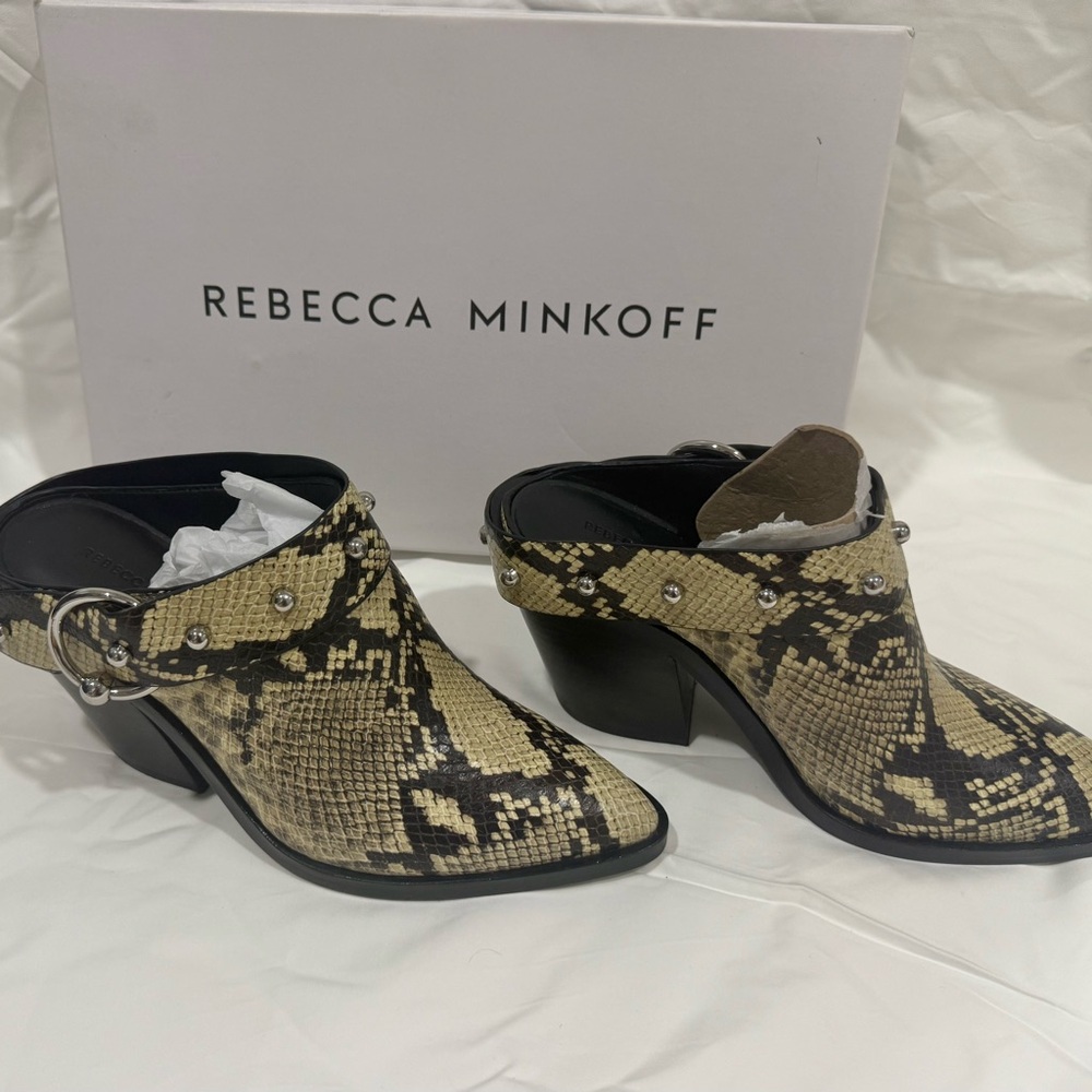 Rebecca Minkoff Black and Tan Ankle Boots with Sophisticated Design